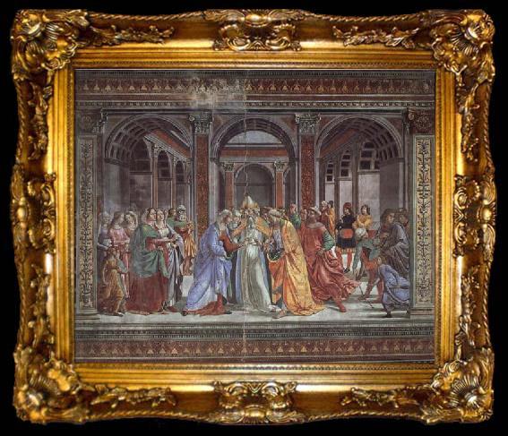 framed  Domenicho Ghirlandaio Vermahlung Marias, ta009-2